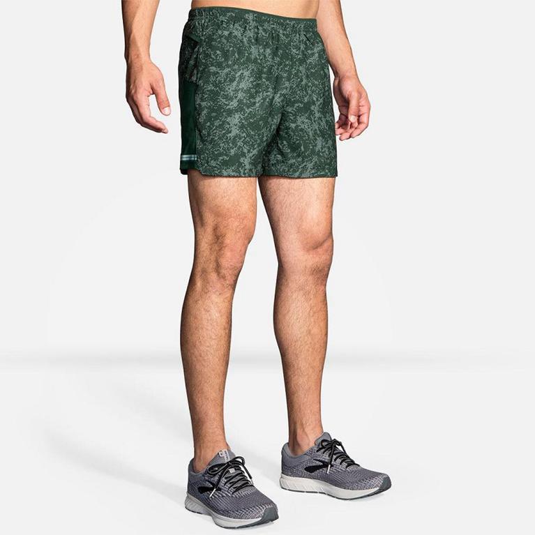 Brooks Men's Sherpa 5 Running Shorts - Green (XGVA23197)